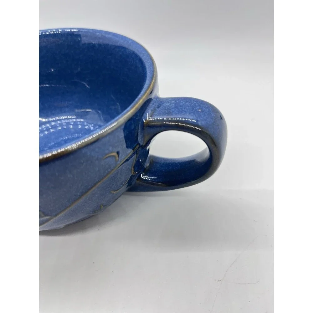 Pier 1 Blue Stoneware Coffee Mug